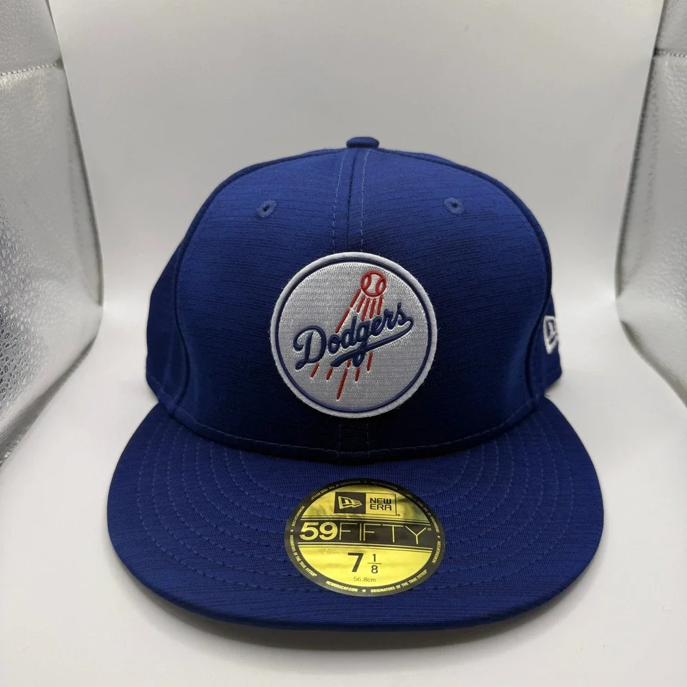 New Era 59FIFTY Los Angeles Dodgers Fitted‎ Hat 7 1/8 Blue MLB Club 23 Cap